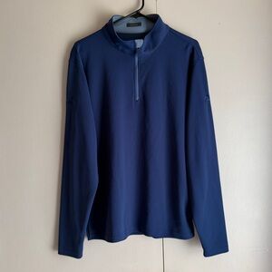 Turtleson Blue Quarter Zip Pullover Embroidered GraybaR APC Men’s Size Large